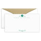 Scroll Initial Flat Monarch Cards - Raised Ink Image 3 of 3